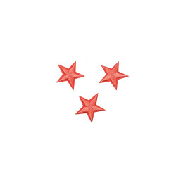 sterren patch set rouge 2,5 cm 3 stuks sterren patch set rouge 2,5 cm 3 stuks