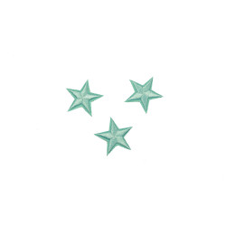 sterren patch set turquoise 2,5 cm 3 stuks sterren patch set turquoise 2,5 cm 3 stuks