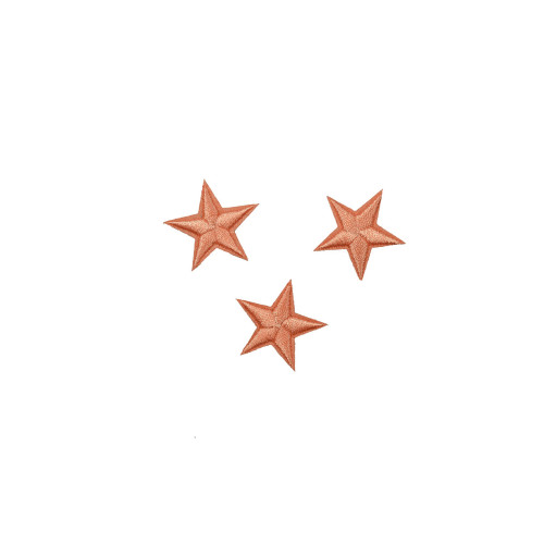 sterren patch set zalm roze 2,5 cm 3 stuks
