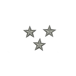sterren patch set zilver grijs 2,5 cm 3 stuks sterren patch set zilver grijs 2,5 cm 3 stuks