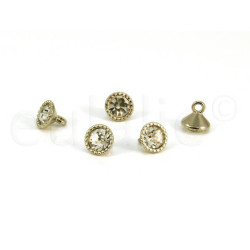 Strass knoop 0.8cm