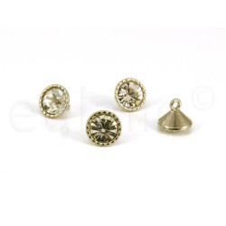 Strass knoop 1cm
