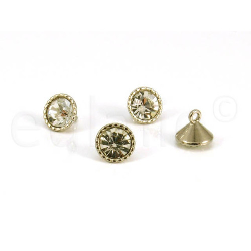 Strass knoop 1cm