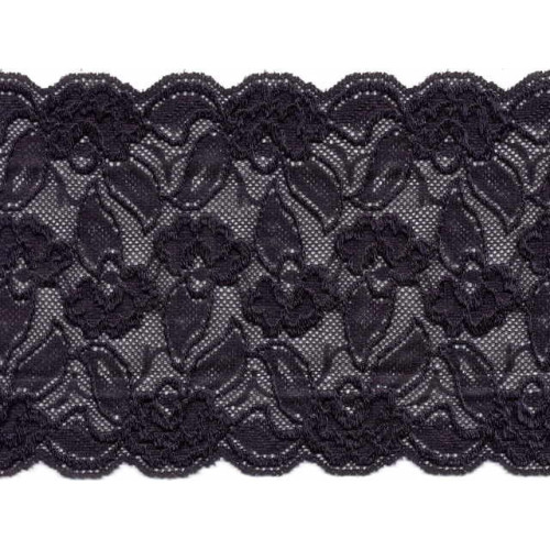 Stretch kant 15 cm zwart