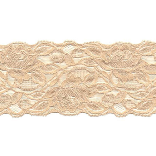 stretch kant beige 8 cm