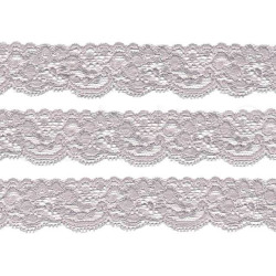 stretch kant zilver grijs 3 cm