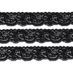 stretch kant zwart 3 cm