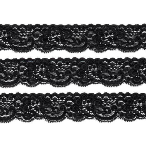 stretch kant zwart 3 cm