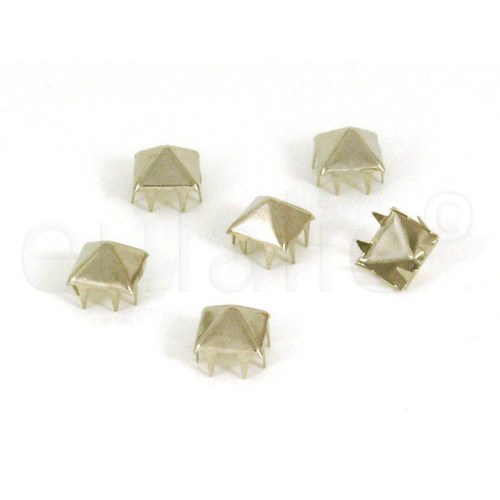 studs pyramide 10 mm zilver grootverpakking (250 stuks)