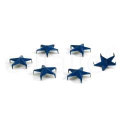 studs stervormig blauw 15 mm (30 stuks) studs stervormig blauw 15 mm (30 stuks)