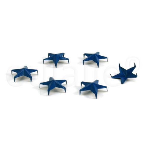 studs stervormig blauw 15 mm (30 stuks)