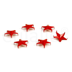 studs stervormig rood 15 mm (30 stuks) studs stervormig rood 15 mm (30 stuks)