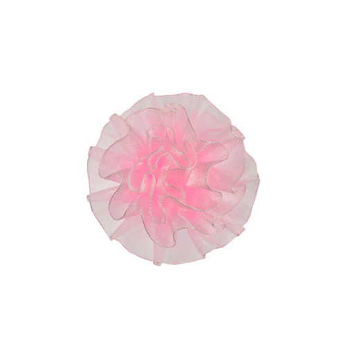 tule corsage poeder roze groot