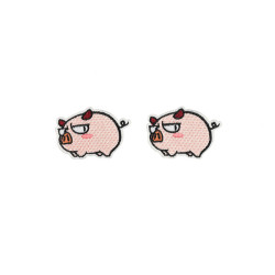 varkentjes patch roze 2 stuks varkentjes patch roze 2 stuks