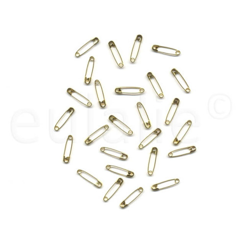 veiligheidspelden 2 cm goud (50 stuks)