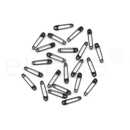 veiligheidsspelden 2 cm zwart (100 stuks)