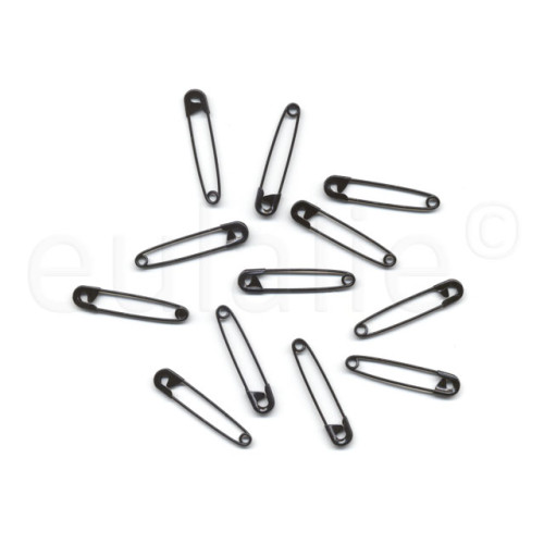 veiligheidsspelden 40x0.95mm zwart 12 stuks