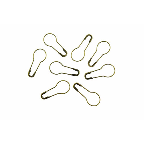 veiligheidsspelden kalebas 2 cm brons (50 stuks)