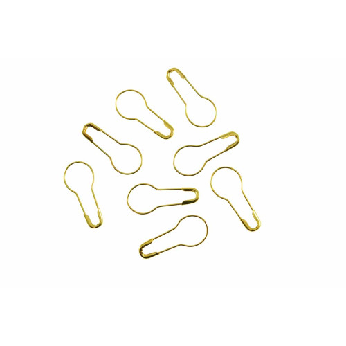 veiligheidsspelden kalebas 2 cm goud (50 stuks)