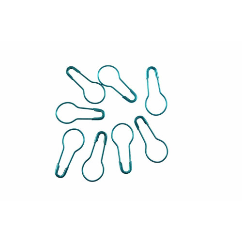 veiligheidsspelden kalebas 2 cm metal turquoise (50 stuks)