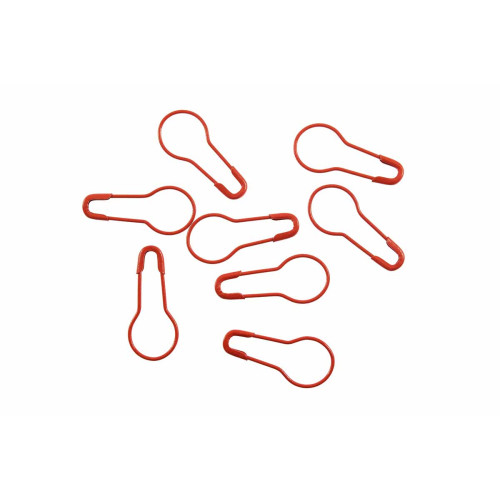 veiligheidsspelden kalebas 2 cm rood (50 stuks)
