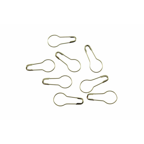 veiligheidsspelden kalebas 2 cm zilver (50 stuks)