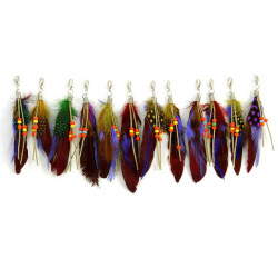 veren hanger met slotje bordeaux veren hanger met slotje bordeaux