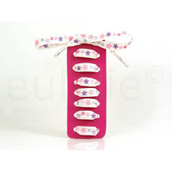 veters paars roze sterren