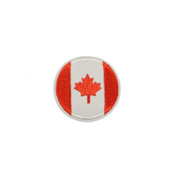 vlag Canada rond 5 cm vlag Canada rond 5 cm