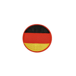 vlag Duitsland rond 5 cm vlag Duitsland rond 5 cm