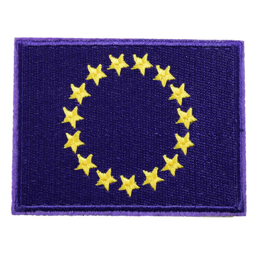 vlag europa opstrijkbaar 6 x 8 cm