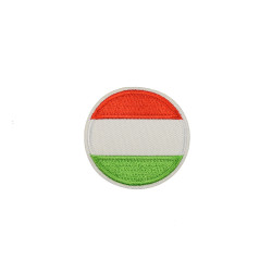 vlag Hongarije rond 5 cm vlag Hongarije rond 5 cm