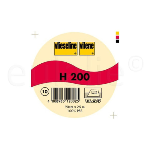 Vlieseline H200 rol 25 m middel
