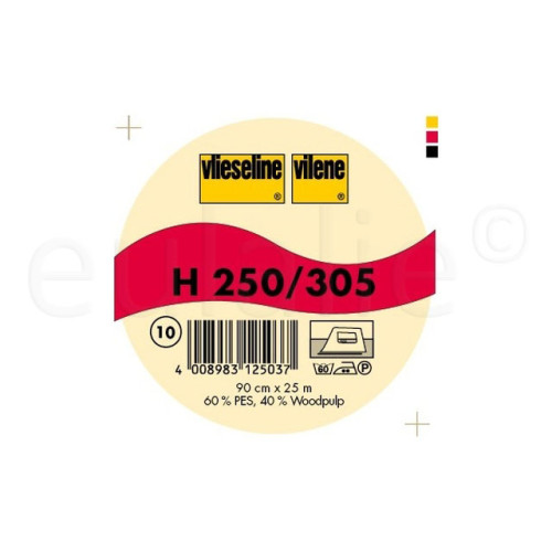 Vlieseline H250 rol 25 m stevig