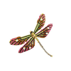 vlinder broche bewerkt met strass steentjes fuchsia lila vlinder broche bewerkt met strass steentjes fuchsia lila