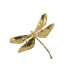 vlinder broche bewerkt met strass steentjes goud turquoise - 1
