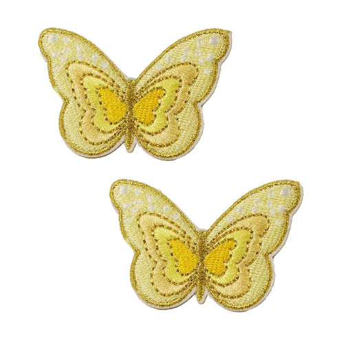 vlinder geel goud patch set zelfklevend vlinder geel goud patch set zelfklevend