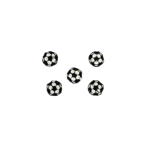 voetballen patch 5 stuks 1,5cm