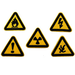 waarschuwings pictogrammen patch set waarschuwings pictogrammen patch set