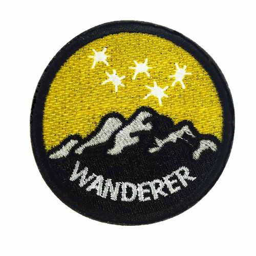 wanderer outdoor patch geel zwart
