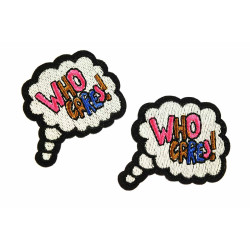 who cares patch 2 stuks who cares patch 2 stuks