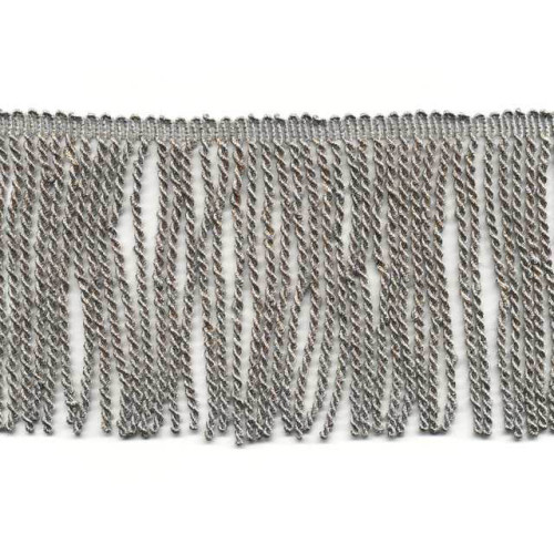 zilver franje band 10 cm