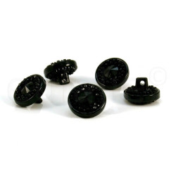 zwarte knoop met kraaltjes 1.5 cm zwarte knoop met kraaltjes 1.5 cm
